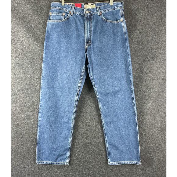 VTG Levis 505 Jean Mens 38x30 Medium Wash Regular Fit Straight Deadstock Y2K NEW - Picture 3 of 16